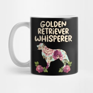 Floral Golden Retriever Whisperer Dog Lover Mug